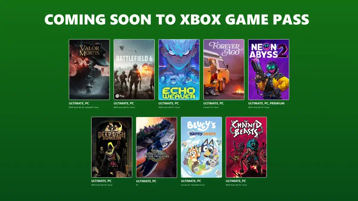 Elenco giochi Game Pass ottobre 2026